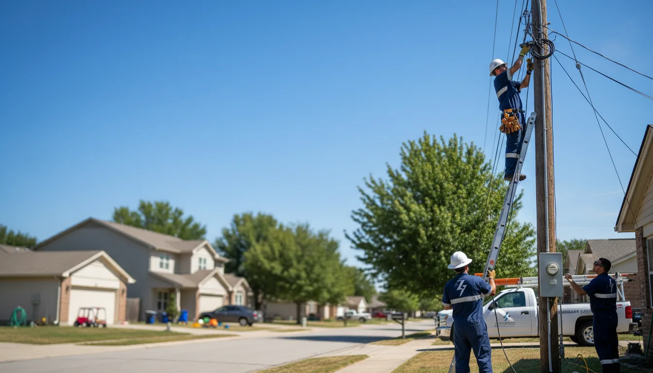 Residential electrician providing installation services in Northport, MI